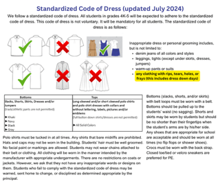  dress code